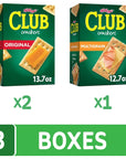 Club Crackers Lunch Snacks Snack Crackers Variety Pack 3 Boxes