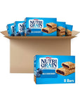 Nutri-Grain Soft Baked Breakfast Bars, Made with Whole Grains, Kids Snacks, Blueberry (6 Boxes, 48 Bars)