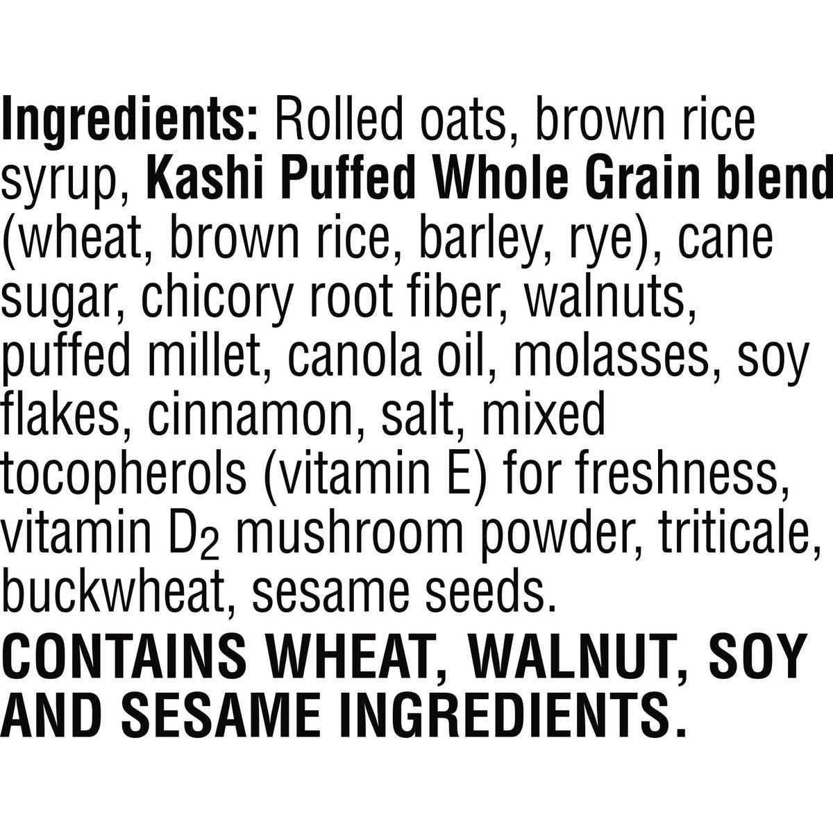 Kashi Ready To Eat Cereal Assorted Cinnamon Walnut 145oz 8ct