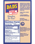 Dads Old Fashioned Cream Soda Singles To Go Sugar Free Powdered Drink Mix  Pack of 66 Boxes with 6 Sticks Per Box  36 Total Packets  Low Calorie