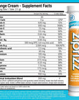 Zipfizz Energy Drink Mix Electrolyte Hydration Powder with B12 and Multi Vitamin Orange Cream 20 Count