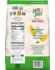 Late July Snacks Thin and Crispy Organic Tortilla Chips with Sea Salt 101 oz Bag