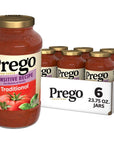 Prego Traditional Sensitive Recipe Low FODMAP Pasta Sauce 2375 Oz Jar Case of 6