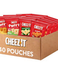 CheezIt Cheese Crackers Baked Snack Crackers Lunch Snacks Variety Pack 40 Pouches