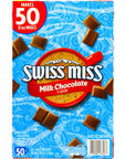 Swiss Miss Milk Chocolate Hot Cocoa Mix Packets 138 oz 50 ct with 150 Sophley Wrapped Wooden Coffee Stirrers