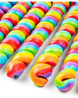 Large Rainbow Twisty Pops  12 Pieces  Lollipop Party Favors