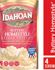 Idahoan Buttery Homestyle Mashed Potatoes 4 oz Pack of 12