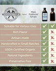 Woodcutters Bitters Blueberry Beverage Syrup USDA Organic A Living Syrup With The Taste of The Forest In Every Drop 85 oz Pack of 2  IncludesFree Cinnamon from Rhino Fine Foods071oz