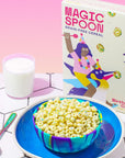 Magic Spoon Cereal  Birthday Cake 4Pack of Cereal and Spoon  Keto  Low Carb Lifestyles Gluten  Grain Free High Protein 0g Sugar