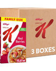 Kelloggs Special K Breakfast Cereal Family Breakfast Fiber Cereal Family Size Red Berries 3 Boxes