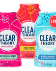 Clear Theory Water Flavoring Drops Electrolytes Drink Mix Water Enhancer Liquid Flavored Hydration for Kids Vegan Gluten Free Low Calories Stevia Variety Pack 3 Pack 162 Fl Oz Bottles