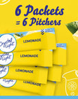 Crystal Light SugarFree Lemonade Naturally Flavored Powdered Drink Mix 72 Count Pitcher Packets 6 Count Pack of 12