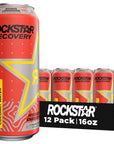 Rockstar Recovery Mango Lemonade - 16 Fl Oz (Pack of 12)