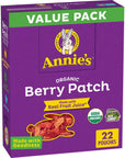 Annies Organic Berry Patch Bunny Fruit Flavored Snacks Gluten Free Value Pack 22 Pouches 154 oz