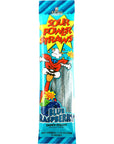 Sour Power Candy Straws Blue Raspberry 24Count 175 Ounce Pack of 24 1