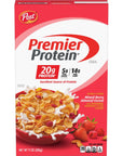 Post Premier Protein Mixed Berry Almond cereal, high protein cereal, protein-rich breakfast or snack made with real berries and almonds, 9 Ounce - 1 count