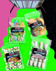 Premium Freeze Dried Candy Variety Pack with 4 Kinds of Candy  Space Sharks Cosmic Crunchies Moon Clouds Caramel Apple Comets and Stickers  Freeze Dried Candy Sampler Shipped in Box for Protection