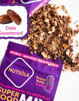 NUTSÓLA Peanut Butter  Jelly Superfood Mix  Grain Free  Gluten Free Granola Alternative No Added Sugar Date Sweetened Plant Based Paleo Snacks  8 Ounces Pack of 3