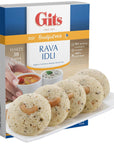 Gits Rava Idli Mix 875 Oz Pack of 5 X 175 Oz Each Ready to Cook Indian Breakfast Snack Meal  100 Vegetarian Easy Recipe No Artificial Colors Flavors Preservatives Vegan