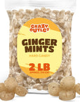 Ginger Mints Hard Candy  Bulk Pack 2 Pounds About 180 Count  OldFashioned Sweets