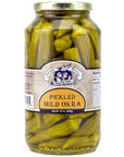 Amish Wedding Mild Pickled Okra 32 Ounces Pack of 2