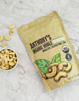 Anthonys Organic Whole Cashews 1 lb Raw Unsalted  Gluten Free