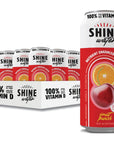 ShineWater Vitamin D Hydration Electrolyte Drink Fruit Punch 12 Pack Sugar Free Naturally Flavored Water Magnesium Zinc Vitamin B12 Folic Acid Plant Based Antioxidants Low Calorie