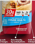 Protein Shakes  Premier Multi Pack of Cinnamon Roll Protein Drinks  30g Protein 1g Sugar 24 Vitamins  Minerals Nutrients to Support Immune Health  11 Fl Oz Pack of 6  Every Order is Elegantly Packaged in a Signature BETRULIGHT Branded Box