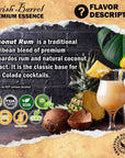 Coconut Rum Essence  Bootleg Kit Refills  Thousand Oaks Barrel Co  Gourmet Flavors for Cocktails Mixers and Cooking Daiquiri Piña Colada  20ml 65oz Packet