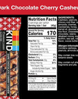 KIND Bars, Dark Chocolate Cherry Cashew, Healthy Snacks, Gluten Free, 12 Count