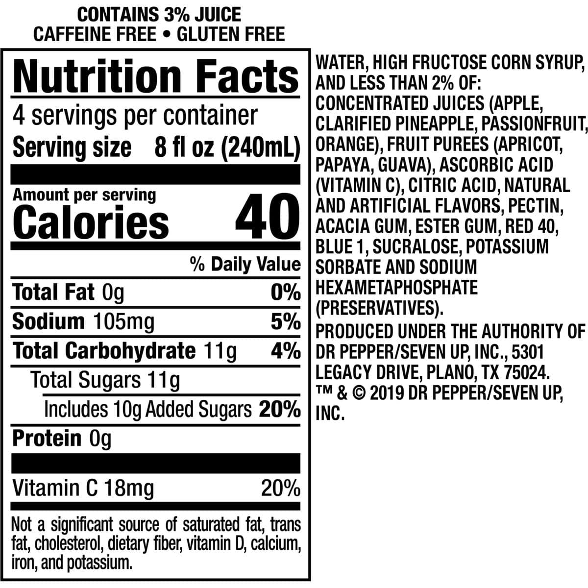 Hawaiian Punch Fruit Juicy Red Fruit Juice Drink 32 Fl Oz Bottle Pack Of 12 Caffeinefree Carbonationfree Glutenfree Excellent Source Of Vitamin C Less Than 100 Calories