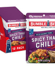 Bumble Bee Spicy Thai Chili Seasoned Tuna 25 oz Pouches Pack of 12  Ready to Eat  Wild Caught Tuna Pouch  15g Protein per Serving  Gluten Free