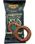 Unique Snacks Sourdough Craft Beer Pretzel Rings Delicious Homestyle Baked Snack Bag Vegan OU Kosher and NonGMO Food No Artificial Flavor 11 Oz Bag Pack of 6