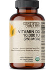 Futurebiotics Vitamin D3 10,000 IU (250 MCG) Supports a Healthy Immune Response, Helps Maintain Strong Bones and Muscles, 360 Organic Tablets