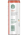 Starbucks Refreshers Peach Passion Fruit Sparkling Juice Blend 12 oz Can