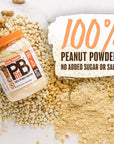 PBfit Pure Peanut, 100% Powdered Peanut Powder, Non-GMO, Plant-Based, Gluten-Free Protein Powder, 9g of Protein, (24 oz)