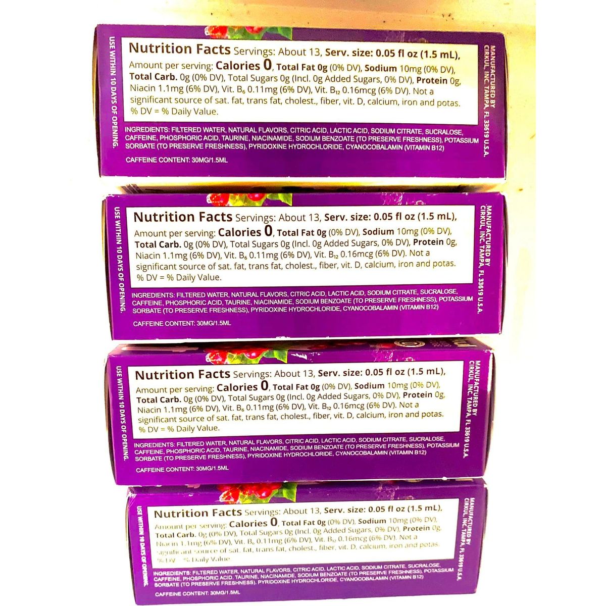 The Great Grape Cirkul GoSip Grape Flavor Cartridges 4 Pack Purple