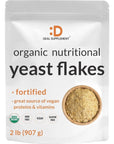 Organic Fortified Nutritional Yeast Flakes, 2lbs