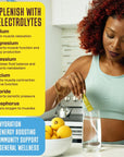 KEY NUTRIENTS Electrolytes Powder No Sugar - Refreshing Lemonade Electrolyte Powder - Hydration Powder - No Calories, Gluten Free Keto Electrolytes Powder - 90 Servings - Made in USA