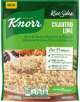 Knorr Rice Sides Cilantro Lime Rice for a Delicious  Quick Side Dish 8 count with 100 US Grown Rice  No Artificial Flavors or Preservatives 55 oz