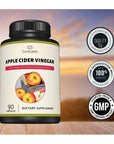 Premium Apple Cider Vinegar Capsules - Includes Apple Pectin, Spirulina & Kelp - ACV to Help Support Overall Wellness - Powerful Apple Cider Vinegar Pills - 90 Apple Cider Vinegar Capsules