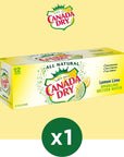 Canada Dry Lemon Lime Sparkling Seltzer Water 12 fl oz cans 12 count