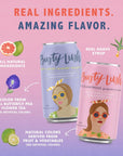 Busty Lush NonAlcoholic Mocktail Variety Pack Lavender Margarita and Grapefruit Paloma Craft Mocktails feat Fresh Citrus and Agave 8 Pack