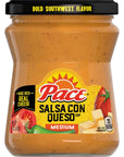 Pace Salsa Con Queso Cheese Dip Medium 15 Ounce Jar