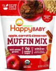 Happy Baby Organics Muffin Mix, Apple Carrot & Cinnamon, 8 Ounce Pouch (Pack of 1)