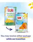 Dole Canned Fruit Mandarin Oranges in Light Syrup Gluten Free Pantry Staples 15 Oz 12 Count