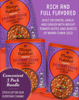 MAYA KAIMAL Organic Indian Tomato  Onion Everyday Chana  10oz PACK of 3  Microwaveable Ready to Eat Fully Cooked Chickpeas  Vegan Ready to Eat