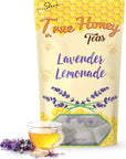 True Honey Lavender Lemonade Tea Bags  Tranquil Tea for Sleep Stress Relief and Calm  All Natural Organic Chamomile Herbal CaffeineFree Blended with Honey Crystals  24 Count