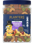 PLANTERS Unsalted Premium Blend Cashews, Almonds, Hazelnuts, Pecans Pistachios, 2.16 lb. Container