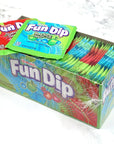 LikMAid Fun Dip 48 Pack Bulk Case 2 Flavors Cherry Yum Diddly Dip and Blue Razz Magic Dip The Hampton Popcorn  Candy Company